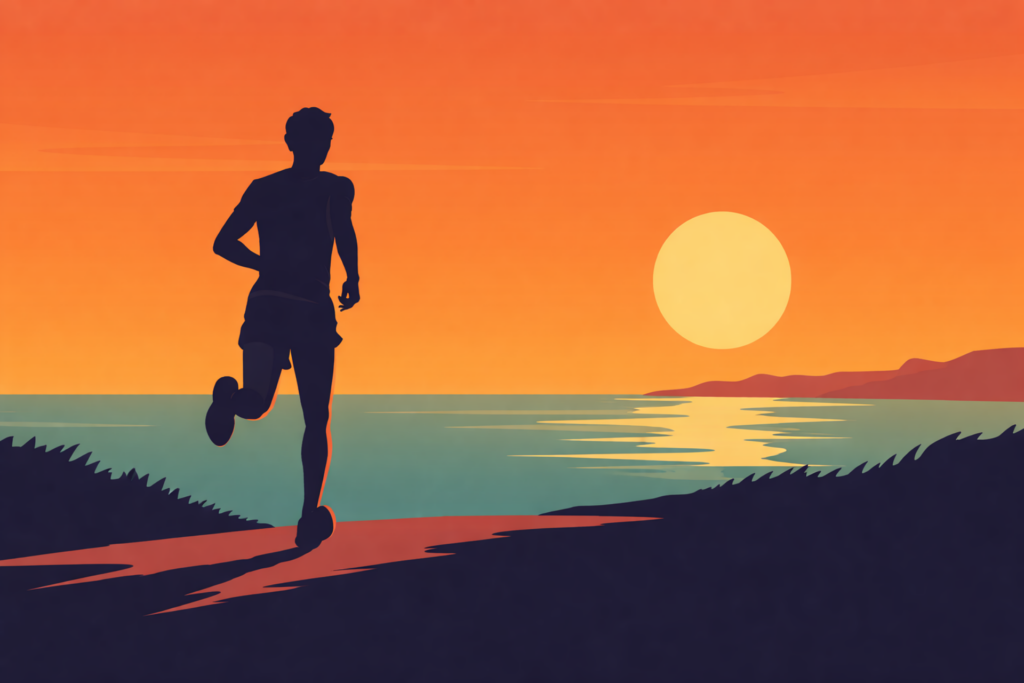 운동 처음 시작할 때 유산소만 하는 초보자의 러닝머신 운동 모습